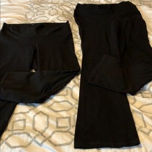 Two pairs of maternity stretch pants